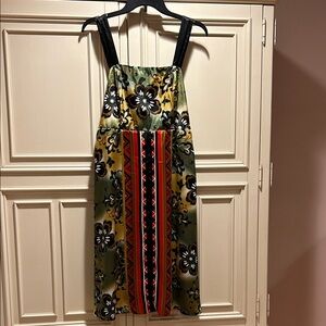 Rabbit Rabbit Rabbit Floral and Geometric Midi Dress